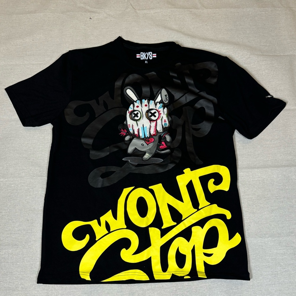 BKYS Graphic T-Shirt - Black and Yellow XL